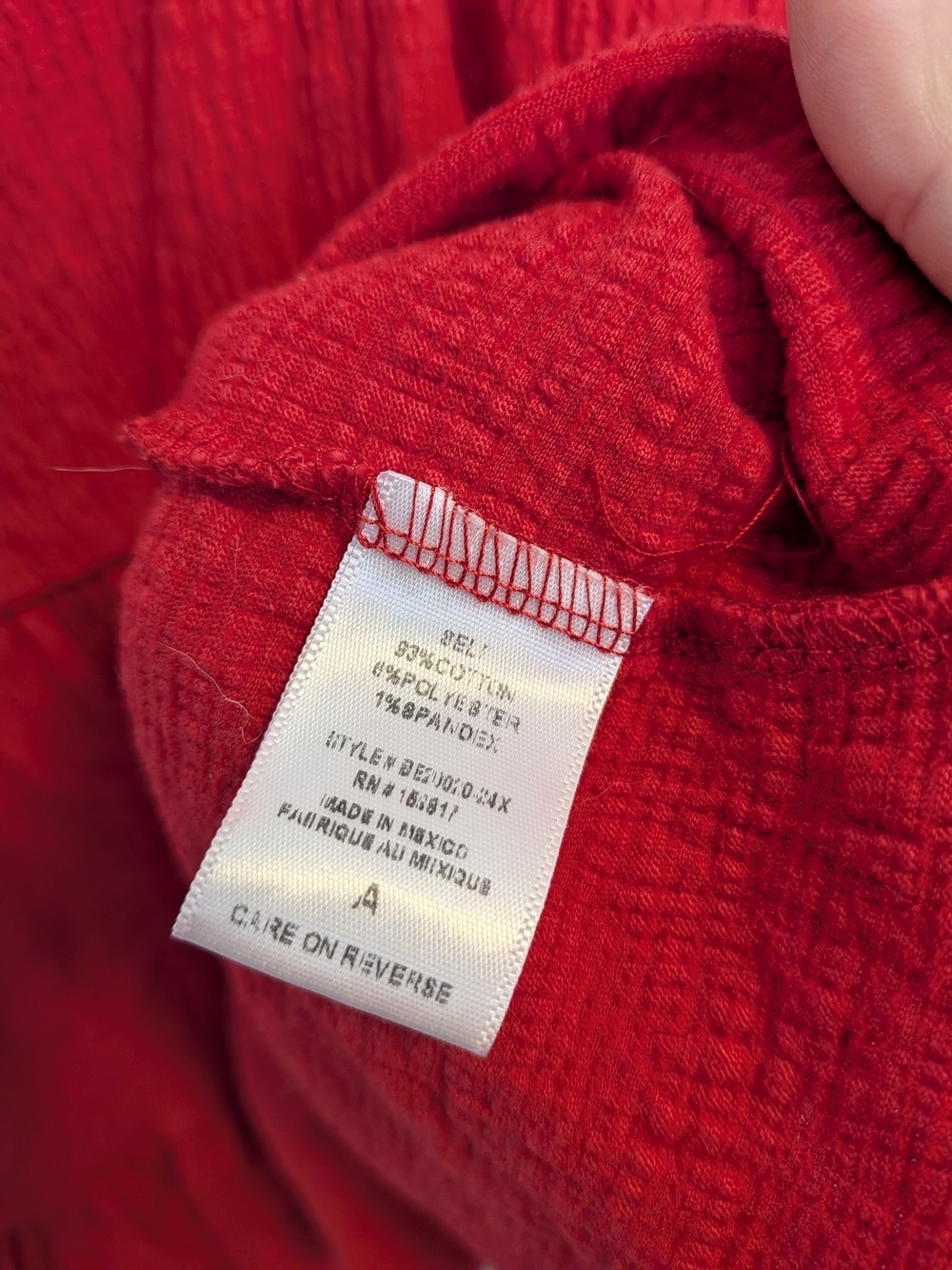 Arula Scarlet Red Tiered Babydoll Top with Smocked Ruffle Straps - Size A - Picture 3 of 5